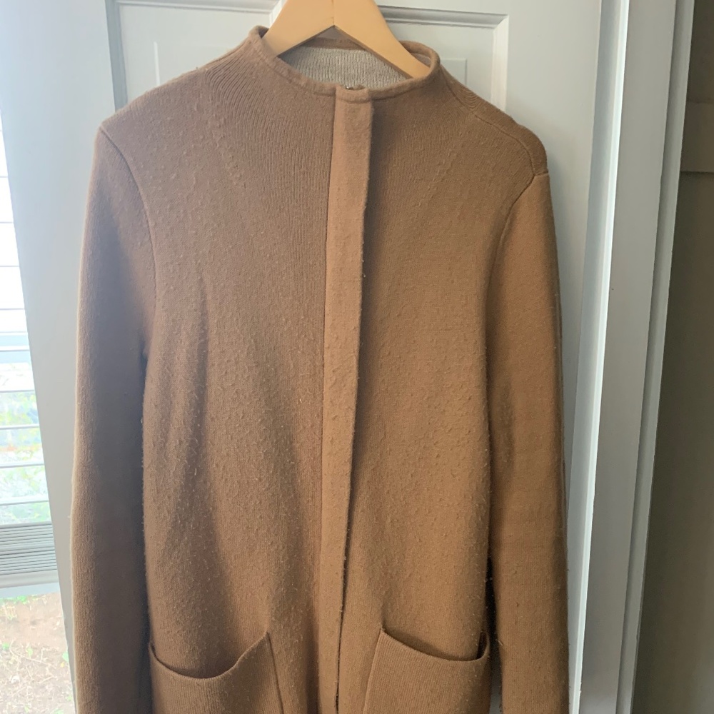 Ann Taylor Camel Sweater Coat